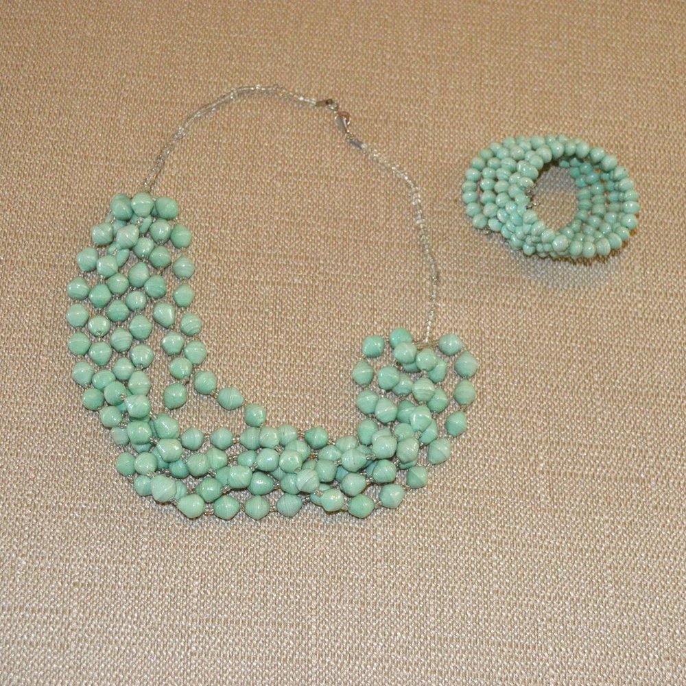 Ugandan Beaded Necklace and Bracelet